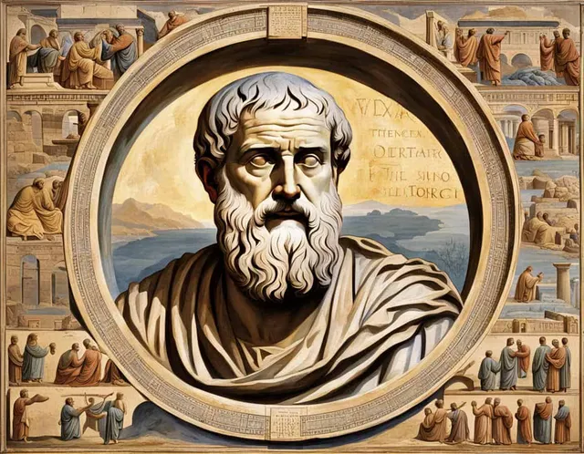 Ancient philosophical artwork depicting How to Understand Plato's Theory of Forms